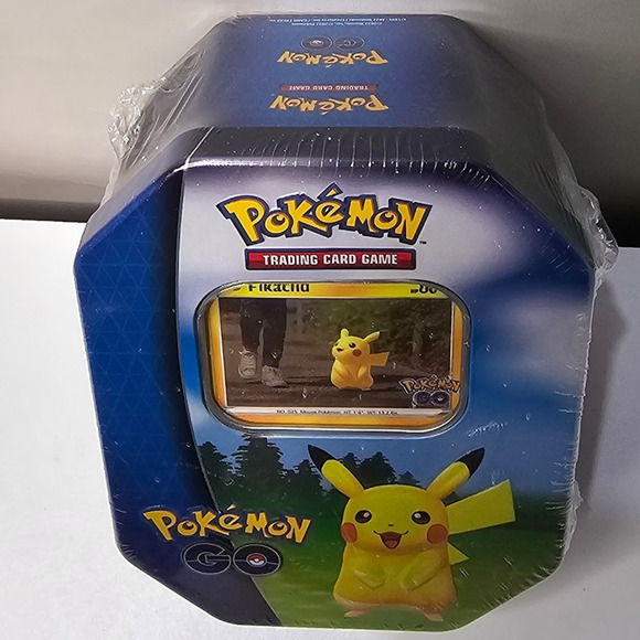 Pokémon Trading Card Games: Pokemon Go Shallow Tin - Pikachu NWT - Picture 2 of 6